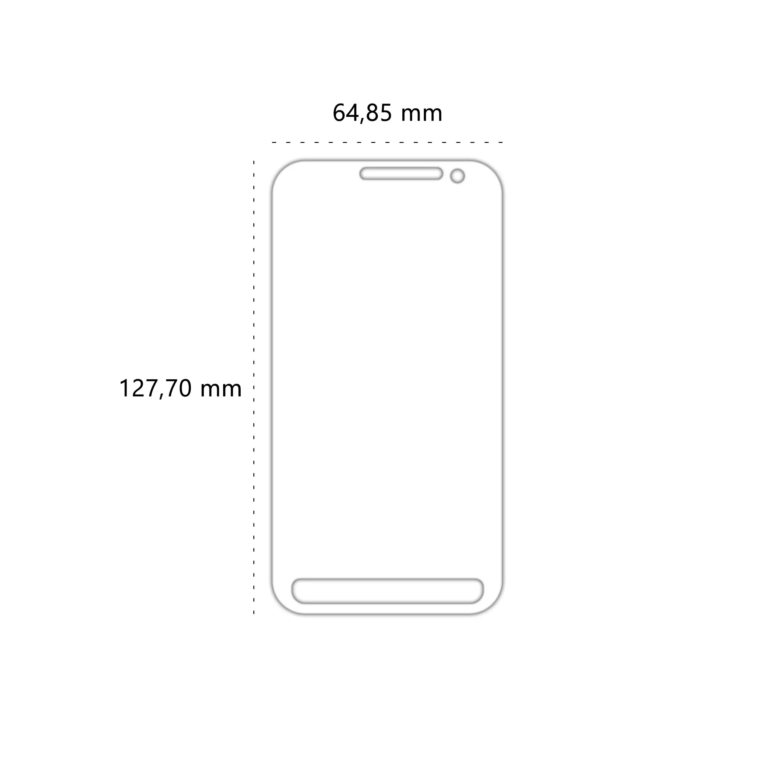 Wymiary szkła hartowanego Polski Banan BananShield do telefonu Samsung Galaxy Xcover 3